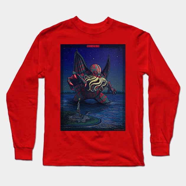 CTHULHU - THEY LIVE MASHUP Long Sleeve T-Shirt by HalHefner